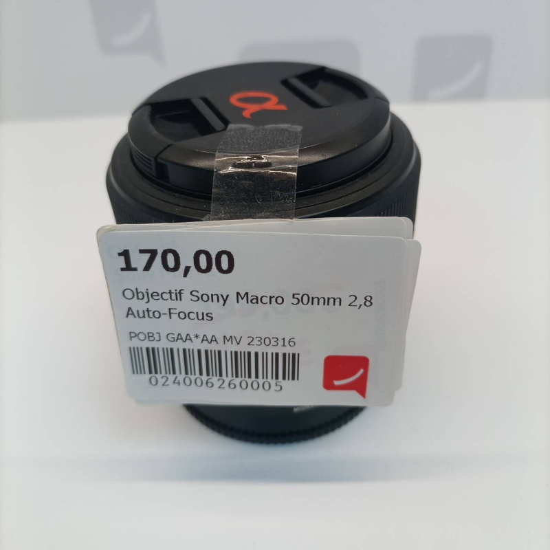 Objectif Sony Macro 50mm 2,8 Auto-Focus 