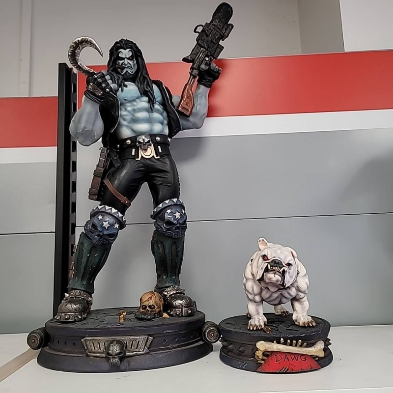 FIGURINE SIDESHOW 1/6 LOBO/DAWG (+chien) DC COMICS 