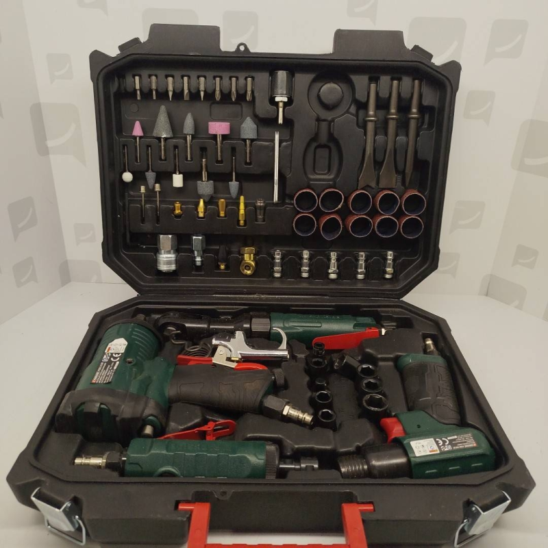 Ensemble d'outils à air comprimé de 71 pièces parkside  
