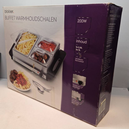 Buffet chauffe aliments blokker 