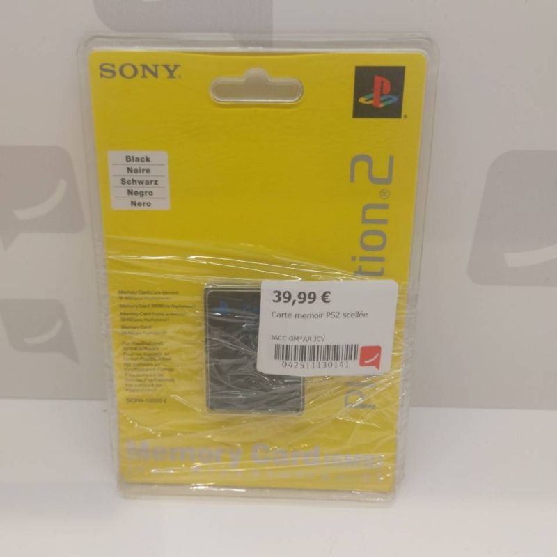 Carte memoir PS2 scellee 