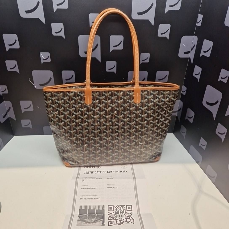 Sac à main Goyard Artois en toile noire 