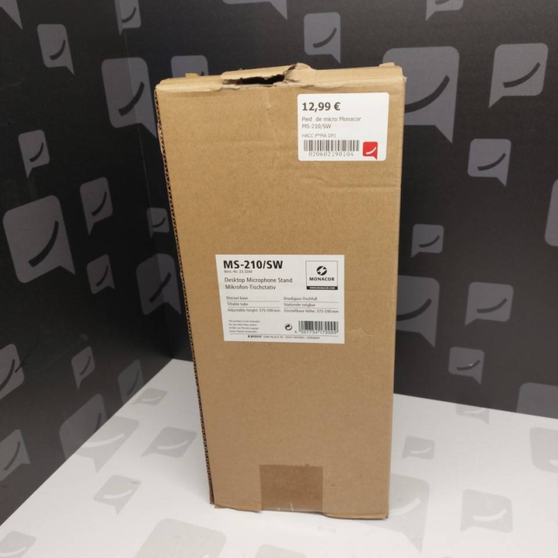 Pied  de micro Monacor MS-210/SW 
