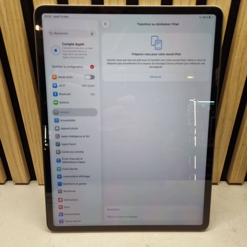 TABLETTES APPLE IPAD AIR M2 A2898  13  128 SS CHARGEUR  