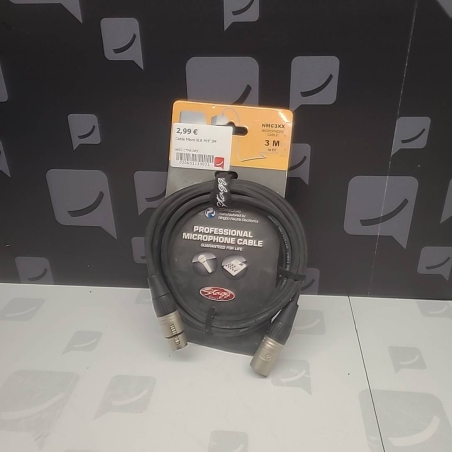 Cable Micro XLR M/F 3M 