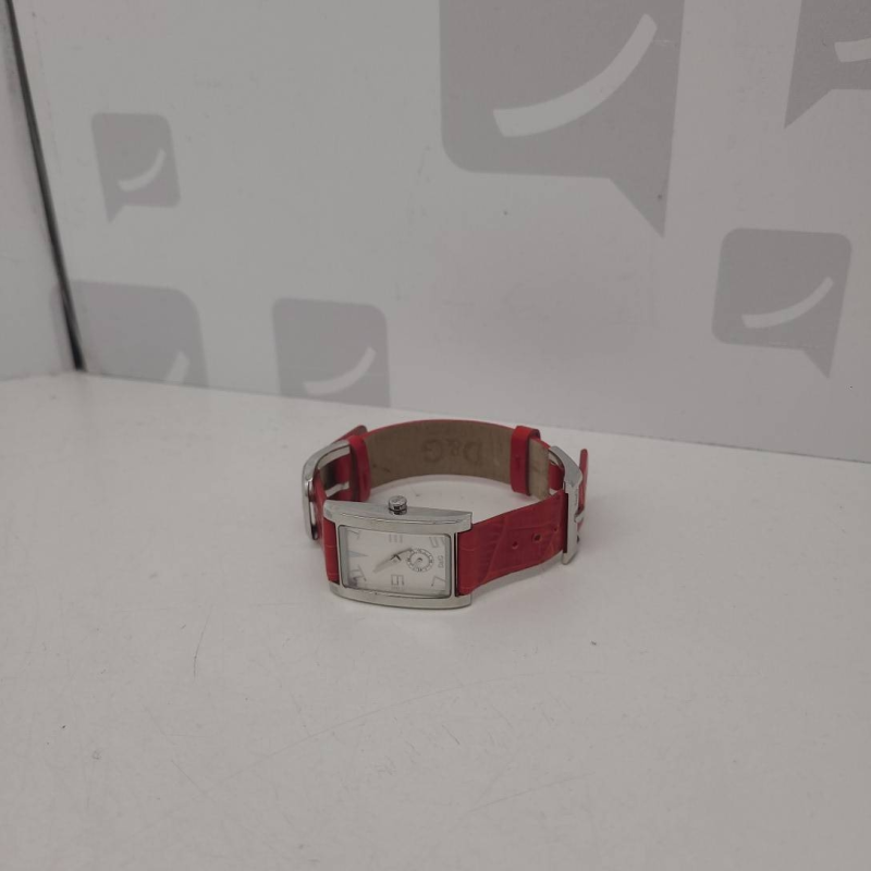 Montre D&G Rouge  Quartz Bracelet cuir 