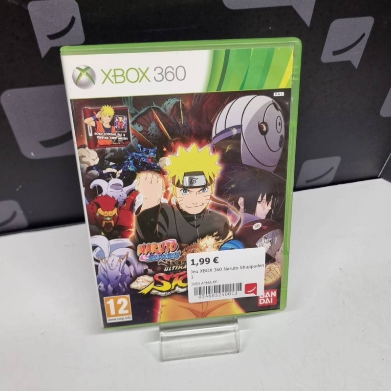 Jeu XBOX 360 Naruto Shuppuden 3 