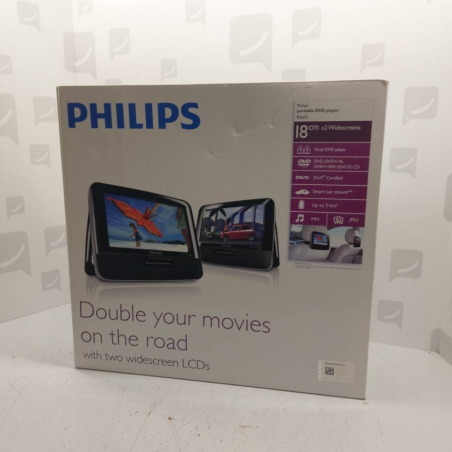 lecteur dvd 2 écrans philips pd7042/12 