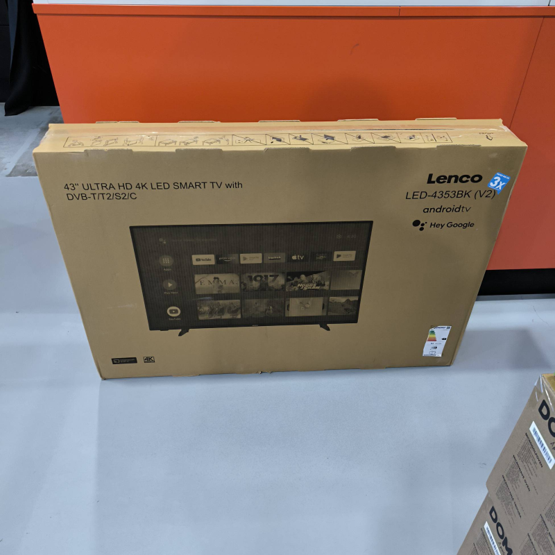 TV N Lenco LED-4353BK Smart TV + Télécommande 