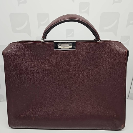 Sac à Main  Fendi Isee Peekaboo Marron 