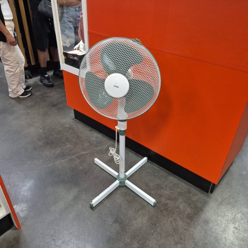 Ventilateur  Domo vert & blanc  Roulette puissance HS 