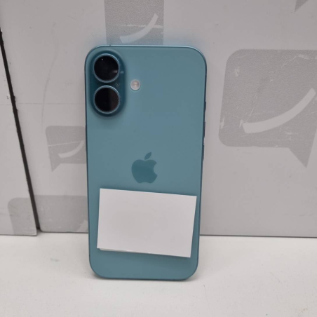 Smartphone Apple iPhone 16 Batterie 100 % 128 Bleu Turquoise