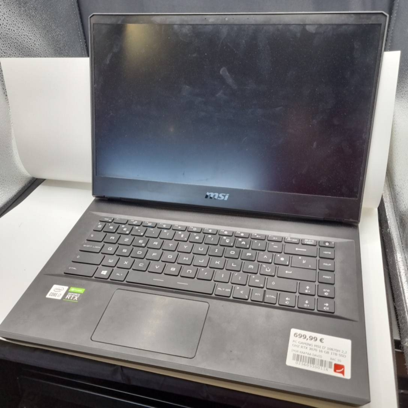 PC GAMING MSI I7 10870H 2,2 GHZ RTX 3070 16 GB 1TB SSD WIN 1